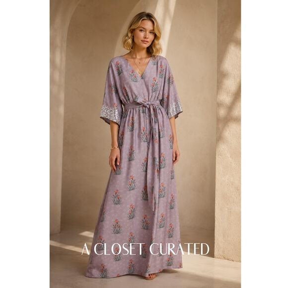 Sachin + Babi Dresses & Skirts - Sachin & Babi Isolde Belted Maxi Dress 2 Purple NEW